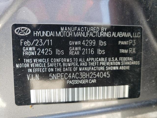 صورة رقم 10 من المزاد - 2011 HYUNDAI SONATA SE مع VIN 5NPEC4AC3BH254045