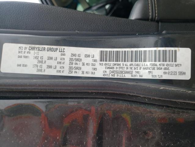 Photo 10 from auction – 2011 DODGE DURANGO CI with VIN 1D4RD5GG9BC600032