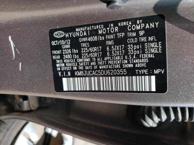 Photo 10 from auction – 2013 HYUNDAI TUCSON GLS with VIN KM8JUCAC5DU620355