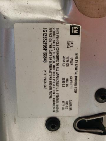 Photo 10 from auction – 2005 CHEVROLET MALIBU with VIN 1G1ZS52F95F133546