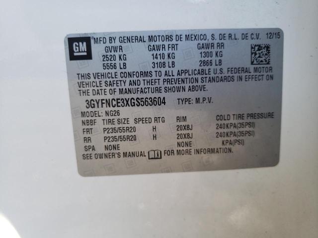 Photo 10 from auction – 2016 CADILLAC SRX PERFOR with VIN 3GYFNCE3XGS563604