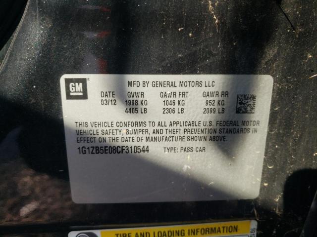 Photo 10 from auction – 2012 CHEVROLET MALIBU LS with VIN 1G1ZB5E08CF310544