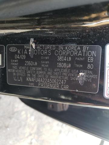 Photo 10 from auction – 2010 KIA FORTE EX with VIN KNAFU4A22A5062247