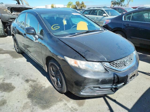HONDA CIVIC LX 2013 with VIN 19XFB2F57DE247984 - Photo from auction