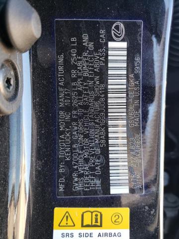 Photo 10 from auction – 2018 LEXUS ES 350 with VIN 58ABK1GG9JU084118