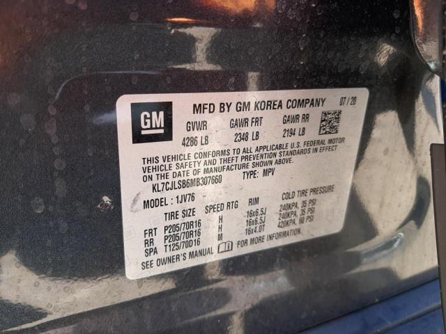 Photo 10 from auction – 2021 CHEVROLET TRAX 1LT with VIN KL7CJLSB6MB307660