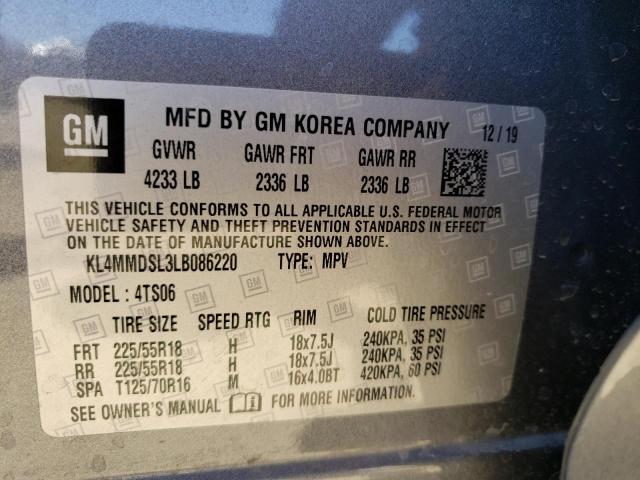 Photo 10 from auction – 2020 BUICK ENCORE GX with VIN KL4MMDSL3LB086220
