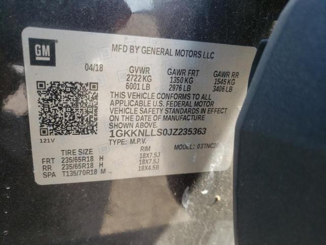 Photo 10 from auction – 2018 GMC ACADIA SLE with VIN 1GKKNLLS0JZ235363