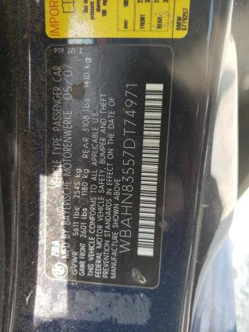 Photo 10 from auction – 2007 BMW 750 with VIN WBAHN83557DT74971