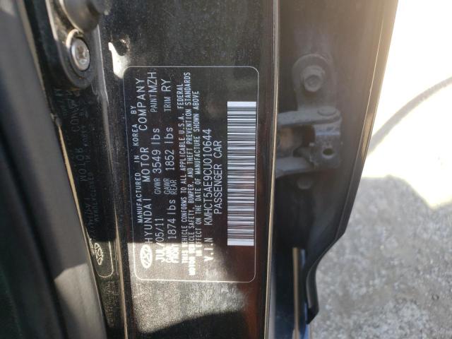 Photo 10 from auction – 2012 HYUNDAI ACCENT GLS with VIN KMHCT5AE9CU010644