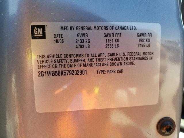 Photo 10 from auction – 2007 CHEVROLET IMPALA LS with VIN 2G1WB58K579202901