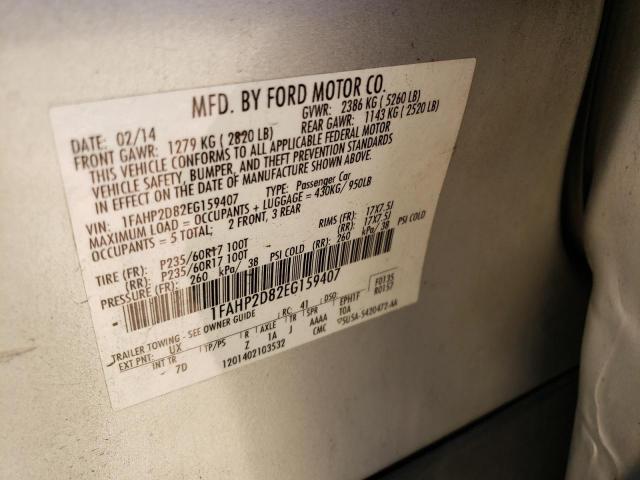 Photo 10 from auction – 2014 FORD TAURUS SE with VIN 1FAHP2D82EG159407