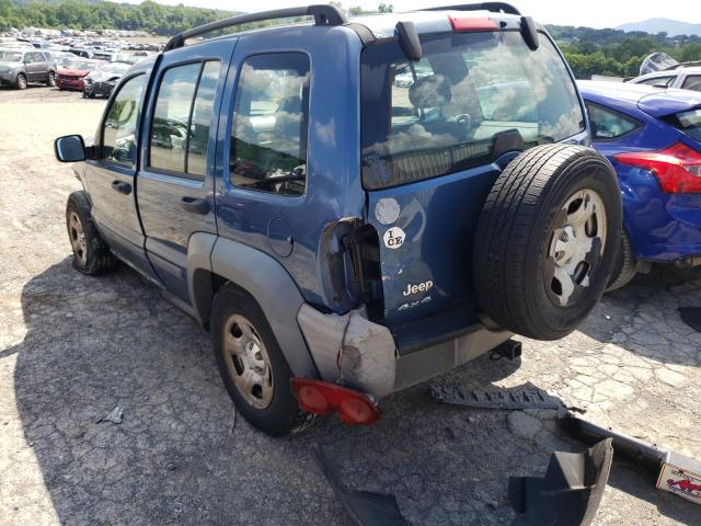 Photo 3 from auction – 2005 JEEP LIBERTY SP with VIN 1J4GL48K55W709153