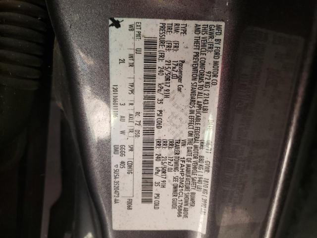 Photo 10 from auction – 2012 FORD FOCUS SEL with VIN 1FAHP3M21CL176866