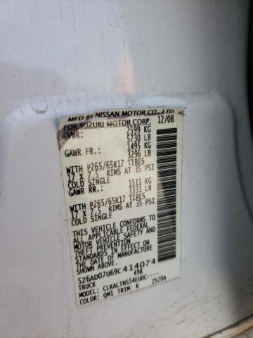 Photo 10 from auction – 2009 SUZUKI EQUATOR BA with VIN 5Z6AD07U69C414074