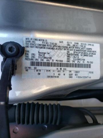 Photo 10 from auction – 2013 FORD FOCUS SE with VIN 1FADP3K25DL270624