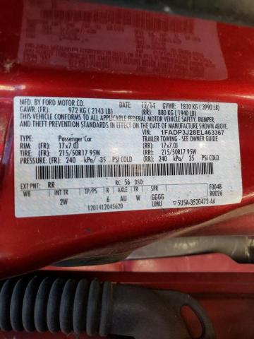 Photo 10 from auction – 2014 FORD FOCUS TITA with VIN 1FADP3J28EL463367