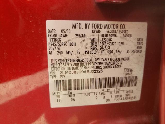 Photo 10 from auction – 2010 LINCOLN MKX with VIN 2LMDJ8JC9ABJ32325