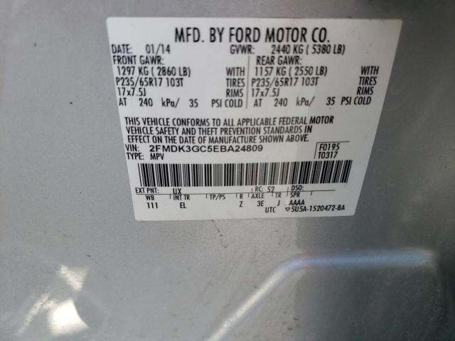 Photo 10 from auction – 2014 FORD EDGE SE with VIN 2FMDK3GC5EBA24809