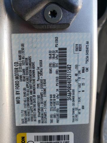 Photo 10 from auction – 2014 FORD FUSION TIT with VIN 3FA6P0RU4ER211582