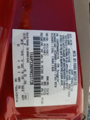 Photo 10 from auction – 2009 FORD FOCUS SES with VIN 1FAHP33N09W227728