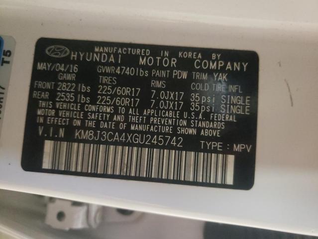 Photo 10 from auction – 2016 HYUNDAI TUCSON LIM with VIN KM8J3CA4XGU245742