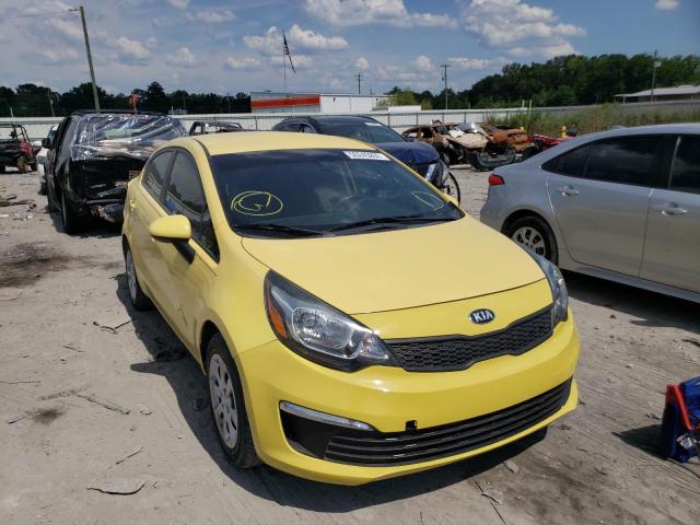 KIA RIO LX 2016 with VIN KNADM4A38G6594721 - Photo from auction