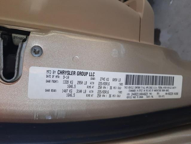 Photo 10 from auction – 2010 CHRYSLER TOWN & COU with VIN 2A4RR2D1XAR448629
