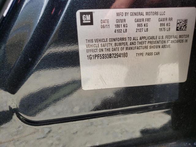 Photo 10 from auction – 2011 CHEVROLET CRUZE LT with VIN 1G1PF5S93B7294180
