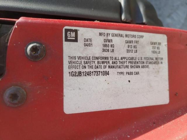 Photo 10 from auction – 2001 PONTIAC SUNFIRE SE with VIN 1G2JB124817371084
