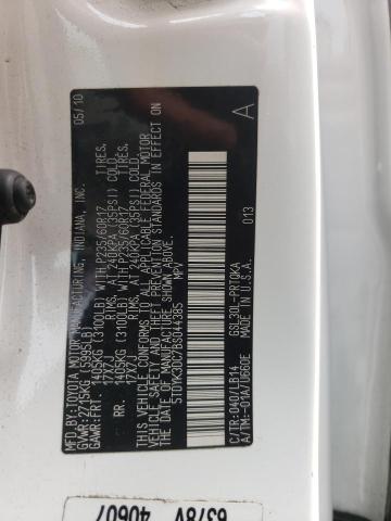 Photo 10 from auction – 2011 TOYOTA SIENNA XLE with VIN 5TDYK3DC7BS044385