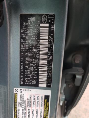 Photo 10 from auction – 2006 TOYOTA COROLLA CE with VIN 2T1BR32E76C639628