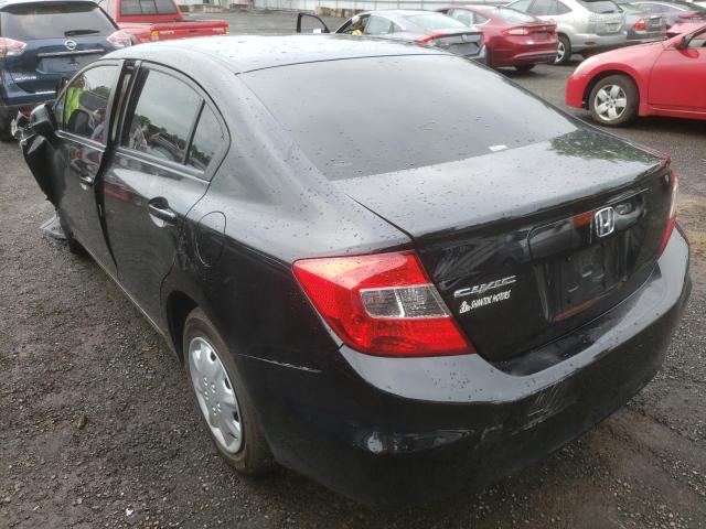 Photo 3 from auction – 2012 HONDA CIVIC LX with VIN 2HGFB2F59CH591367
