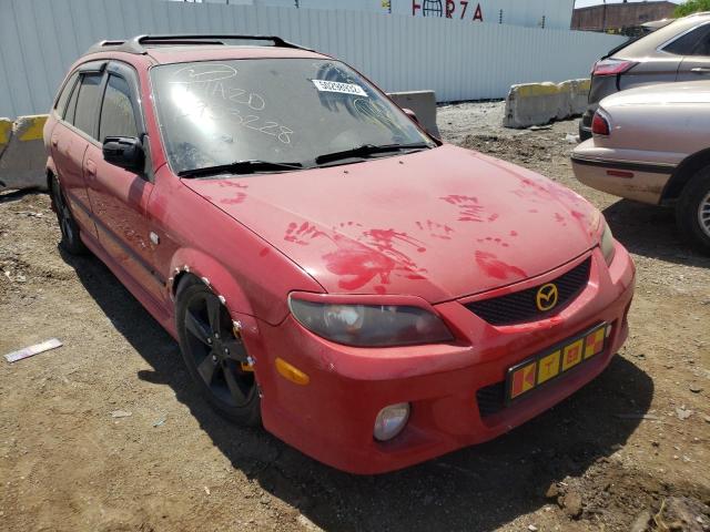 MAZDA PROTEGE PR 2002 with VIN JM1BJ246021486029 - Photo from auction