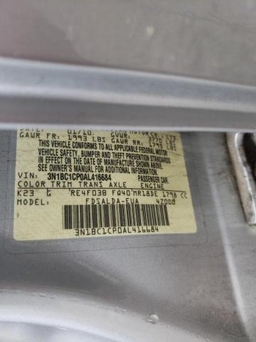 Photo 10 from auction – 2010 NISSAN VERSA S with VIN 3N1BC1CP0AL416684