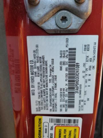 Photo 10 from auction – 2014 FORD FUSION SE with VIN 3FA6P0HD3ER241089