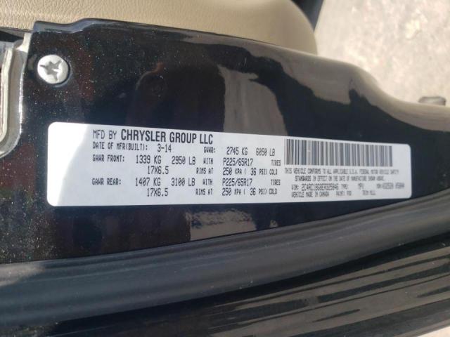 Photo 10 from auction – 2014 CHRYSLER TOWN & COU with VIN 2C4RC1BG8ER325846