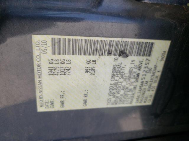 Photo 10 from auction – 2010 NISSAN ALTIMA BAS with VIN 1N4AL2AP6AN512357