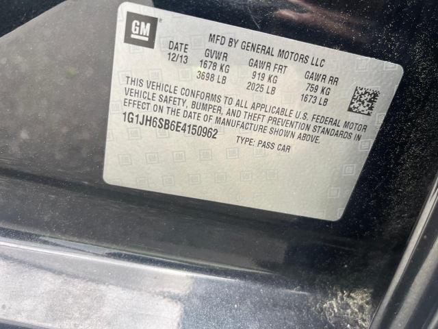 Photo 10 from auction – 2014 CHEVROLET SONIC RS with VIN 1G1JH6SB6E4150962