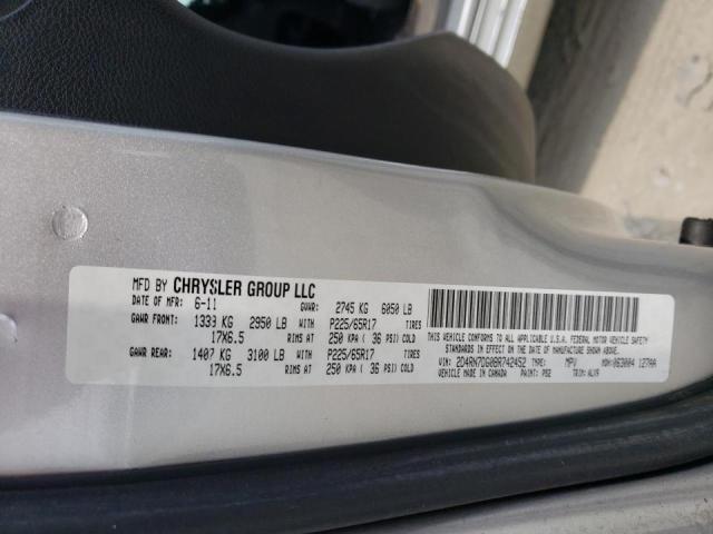 Photo 10 from auction – 2011 DODGE GRAND CARA with VIN 2D4RN7DG0BR742452