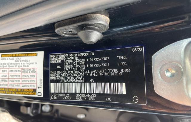 Photo 10 from auction – 2021 TOYOTA 4RUNNER SR with VIN JTEBU5JR5M5846765