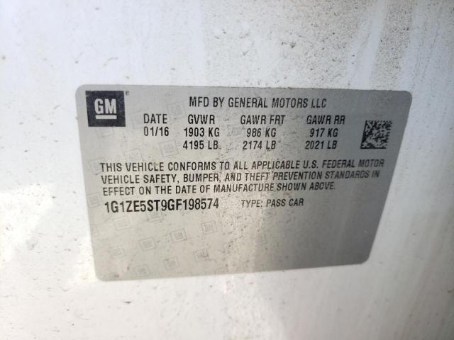 Photo 10 from auction – 2016 CHEVROLET MALIBU LT with VIN 1G1ZE5ST9GF198574