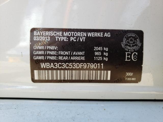 Photo 10 from auction – 2013 BMW 320 I XDRI with VIN WBA3C3C53DF979011