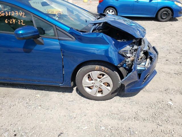 Photo 9 from auction – 2014 HONDA CIVIC LX with VIN 19XFB2F56EE030721