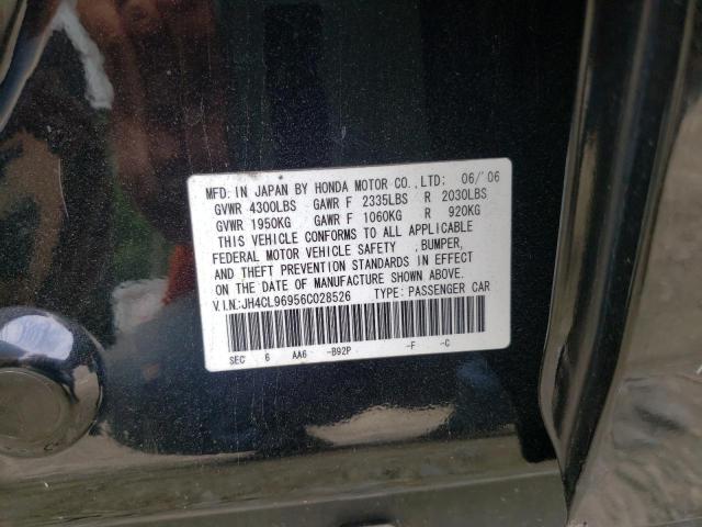 Photo 10 from auction – 2006 ACURA TLX with VIN JH4CL96956C028526