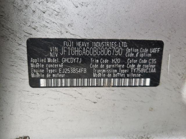Photo 10 from auction – 2011 SUBARU IMPREZA 2. with VIN JF1GH6A60BG806790