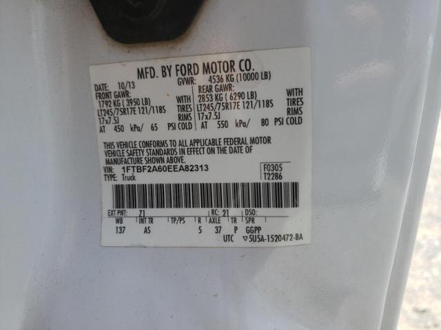 Photo 10 from auction – 2014 FORD F250 SUPER with VIN 1FTBF2A60EEA82313