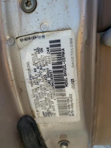 Photo 10 from auction – 1998 TOYOTA CAMRY CE with VIN 4T1BG22K5WU185657