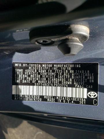 Photo 10 from auction – 2020 TOYOTA COROLLA XS with VIN 5YFT4RCE1LP033774