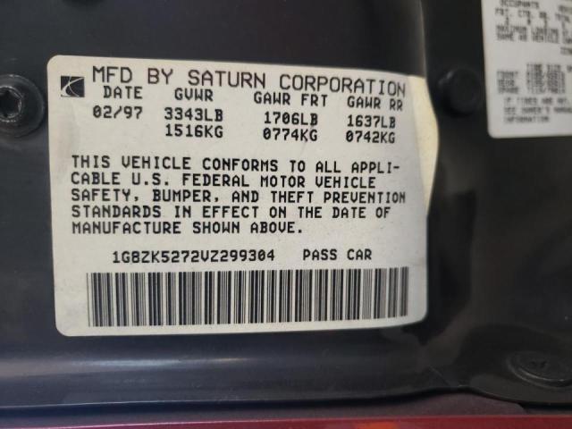 Photo 10 from auction – 1997 SATURN SL2 with VIN 1G8ZK5272VZ299304